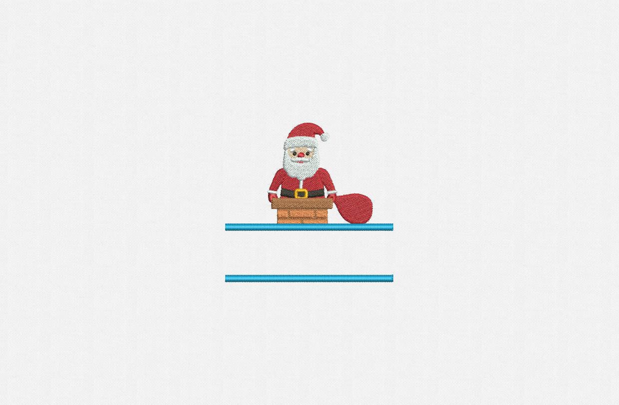 Machine Embroidery Split Santa Split Santa Machine Embroidery Design 1 Size - Etsy UK