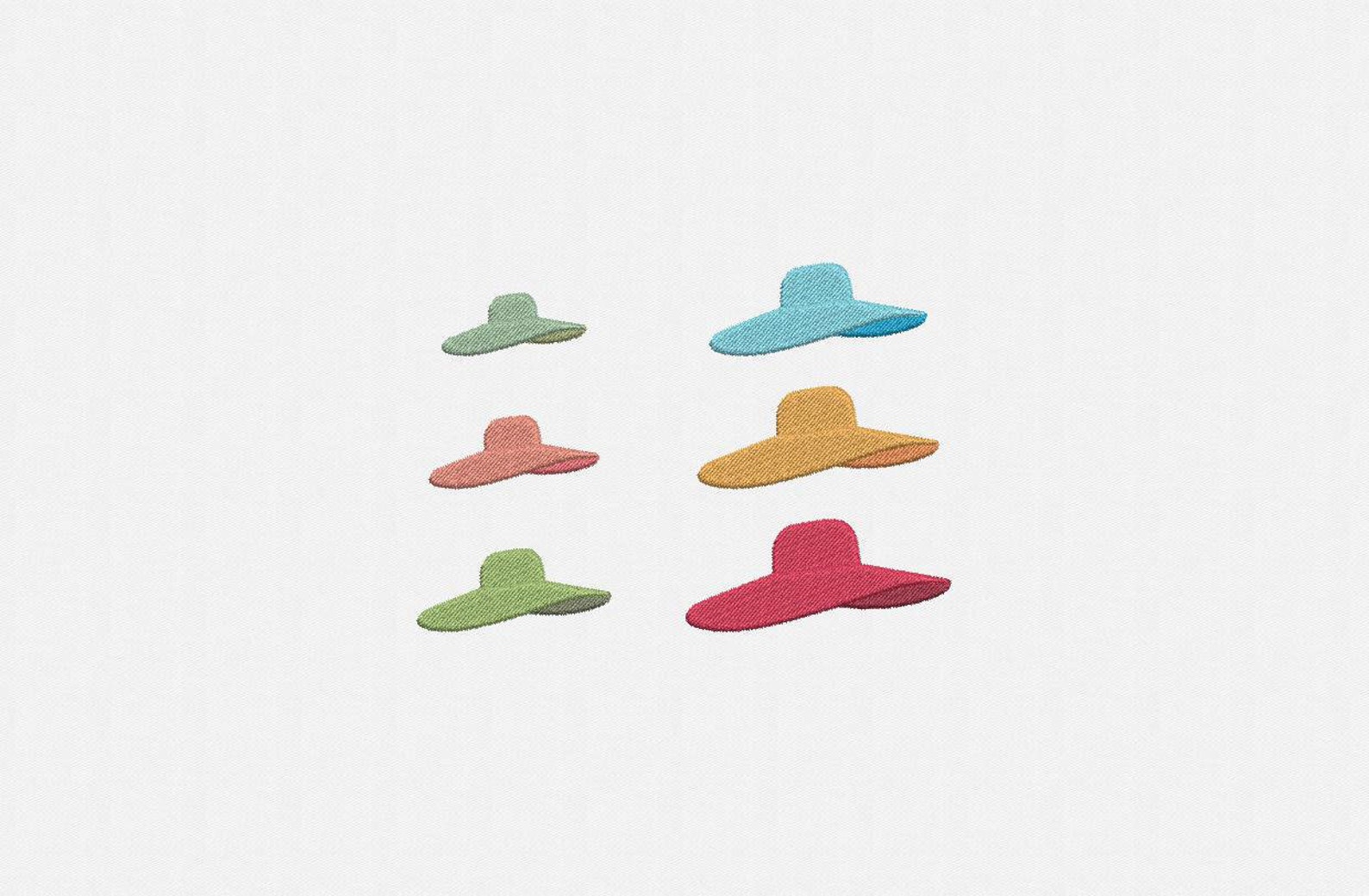 Women's Hat Machine Embroidery Design 6 Sizes Etsy