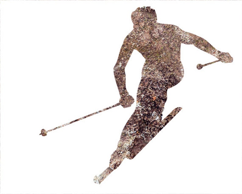 Ski Print Ski Art Downhill Skiing Skiing Poster Ski Wall Etsy