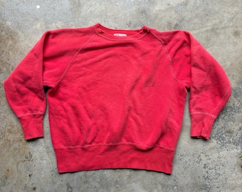 1950s Akom Faded Red Sweatshirt “Pep Shirt”