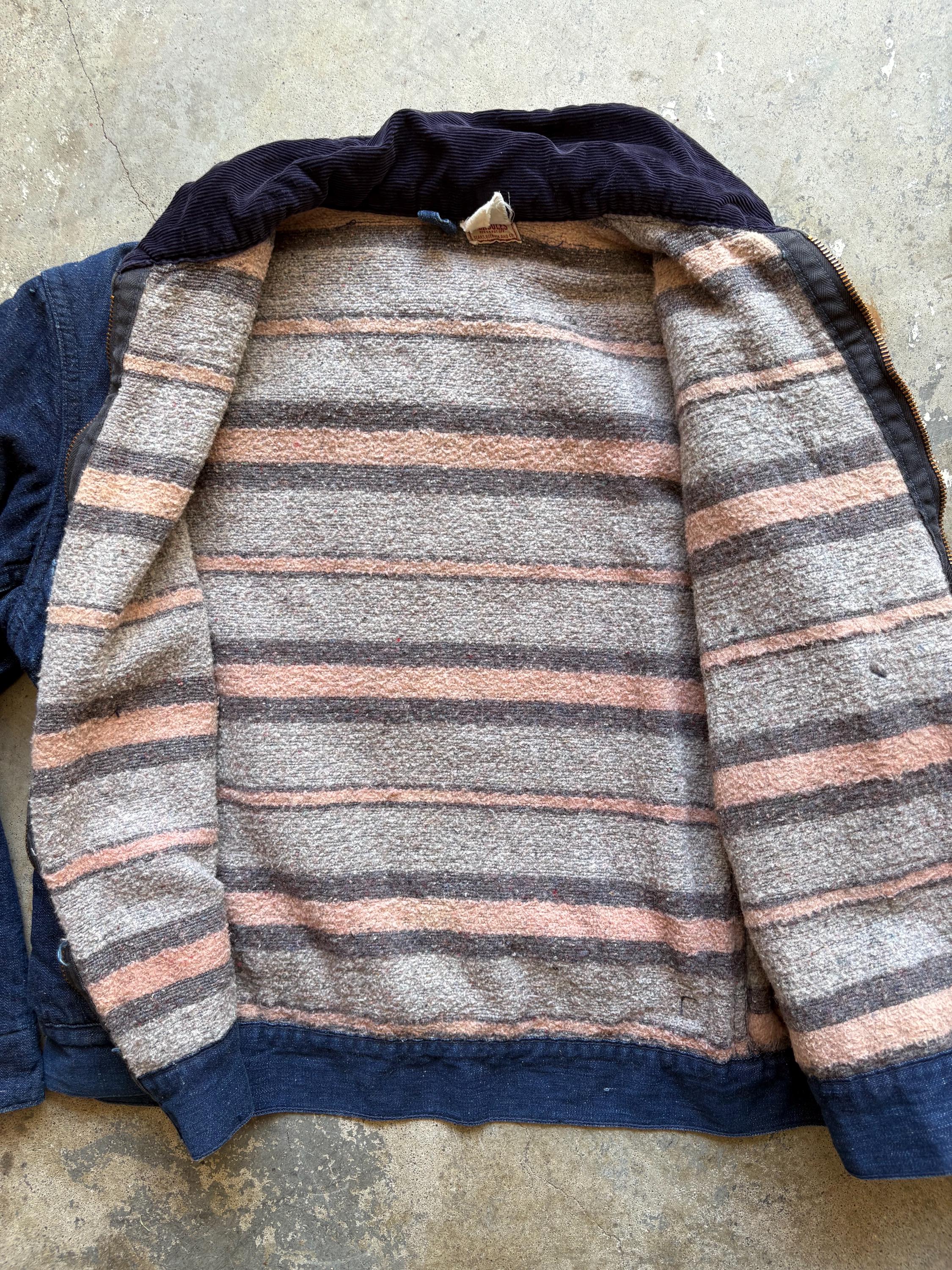 40〜50's HERCULES DENIM BLANKET JACKET　L 40〜50's HERCULES DENIM BLANKET JACKET L Vintage 1940-1950's