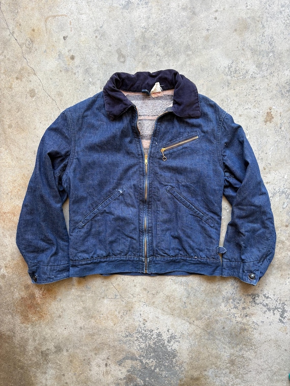 1950s Hercules Blanket Lined Denim Work Jacket (small) - Etsy