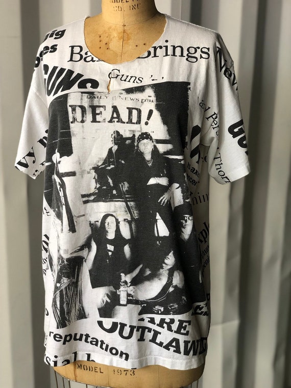Rare 1991 Guns N Roses Dead! All Over Print Newspa