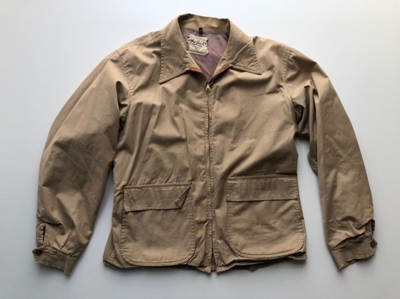 1940’s Ski-Jack Belted Back Zipper Ricky Jacket (L