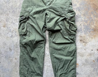 60s US Army Cotton Jungle Cargo Pants Jungle Pants Military