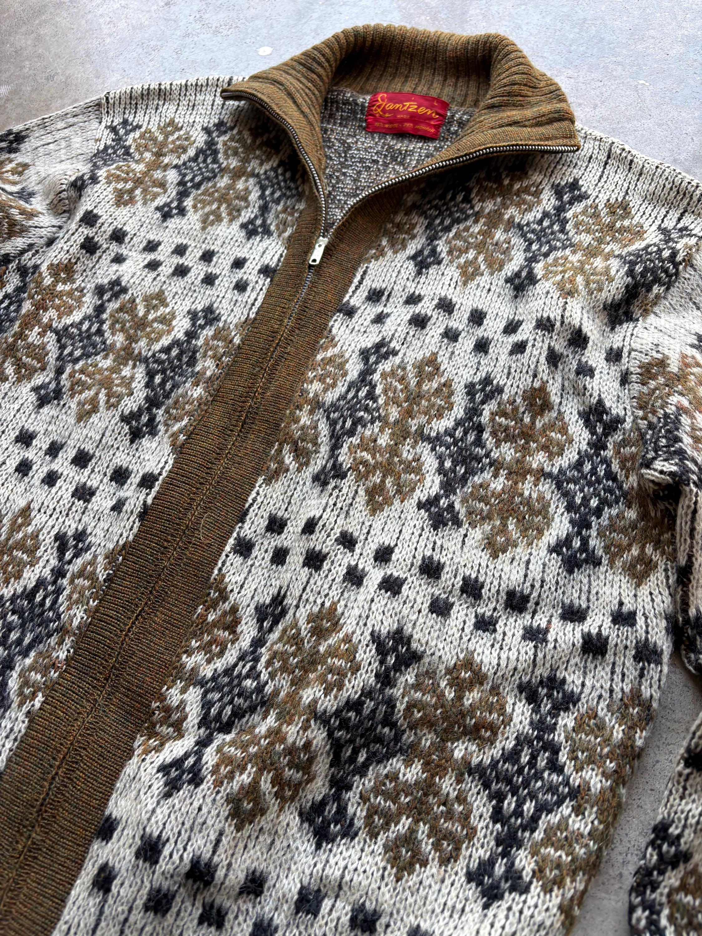 1960s Jantzen Mohair Zip up Cardigan Sweater Large - Etsy