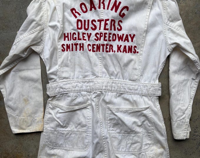 1950s “roaring Dusters” Car Club Racing Coveralls Cowden (small) - Etsy