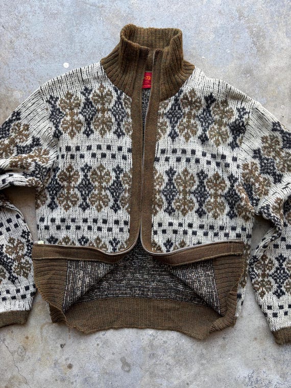 1960s Jantzen Mohair Zip up Cardigan Sweater Large - Etsy