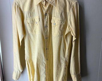 Vintage 1960s LEVI'S SADDLEMAN Western Shirt ~ Size M