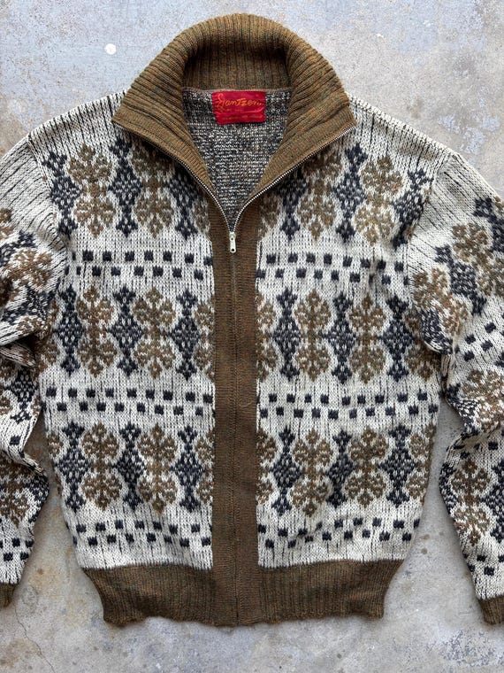 トップス 60s vintage jantzen mohair cardigan 1960s Jantzen Mohair Zip up Cardigan Sweater Large - Etsy
