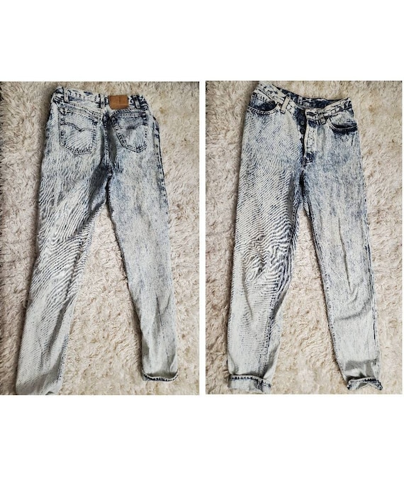 Button up Levi Acid Wash Vintage Jeans 80's