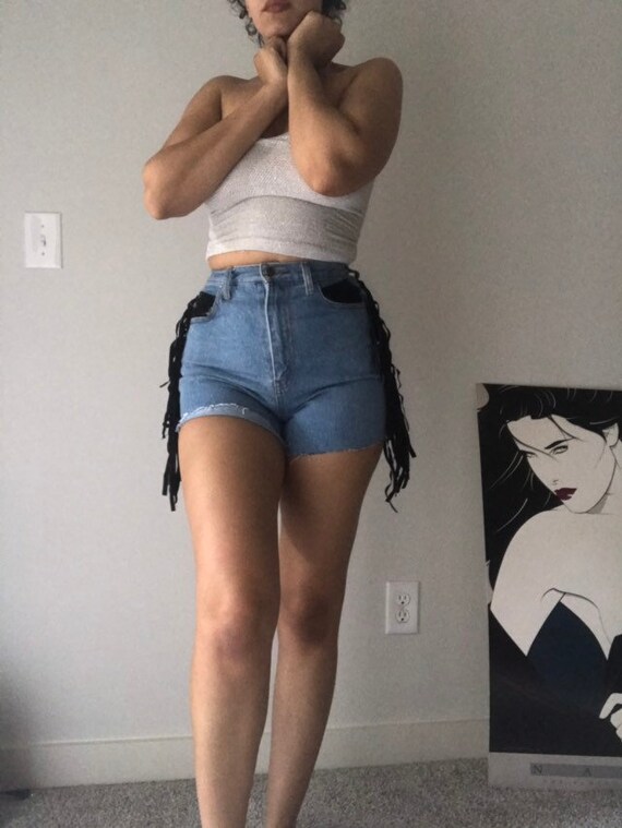 vintage cut off denim shorts