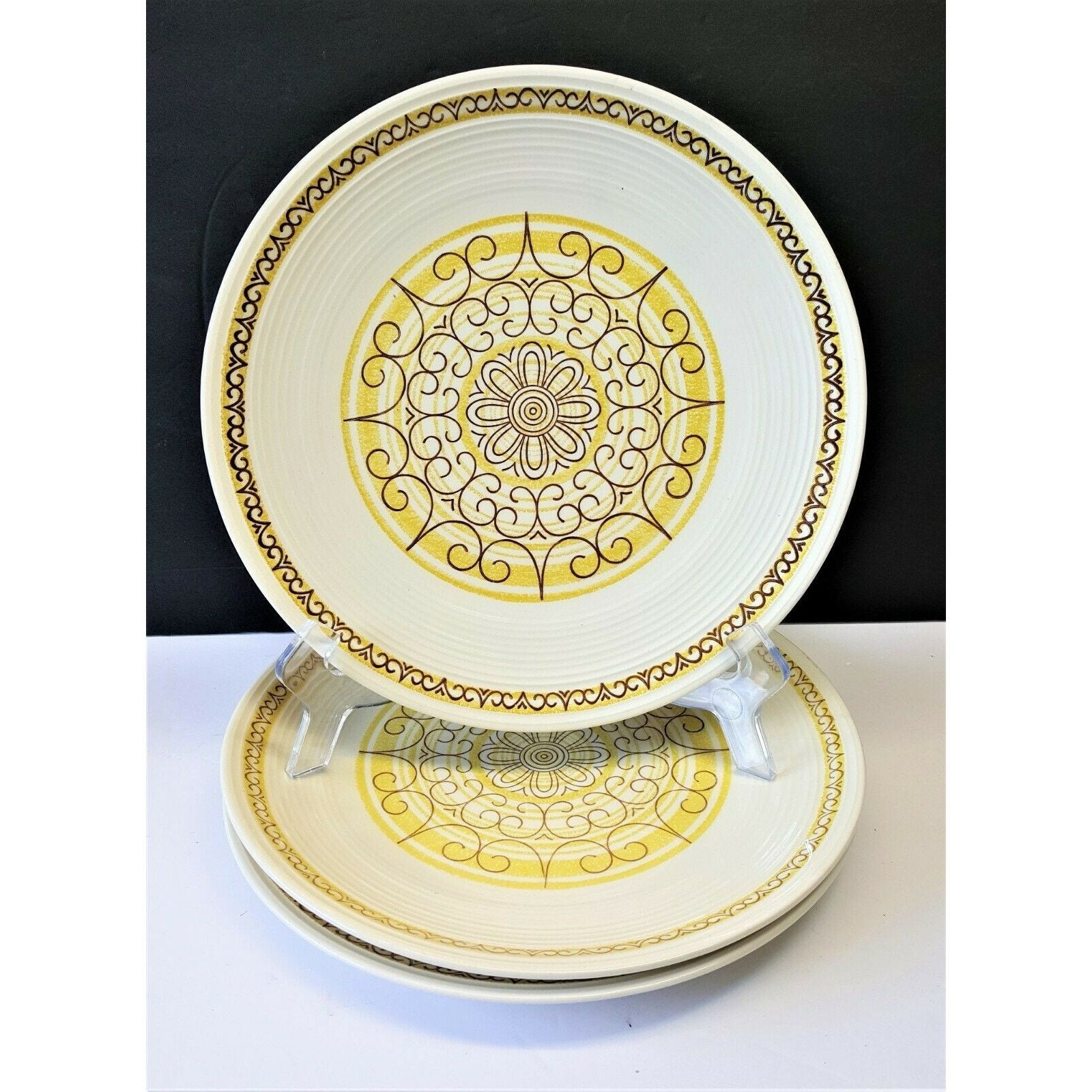 Ambiance Collection Stoneware Autumn Garden 12.25 Chop Plate Round Platter DISC