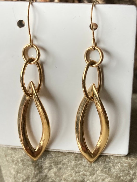 Gold Drop earrings Alexander McQueen - Vitkac Canada