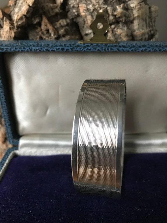 A Vintage Silver Bangle By The Renown Maker Charl… - image 7