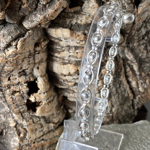 A lovely Contemporary Link Silver Bead Bracelet        SKU8766