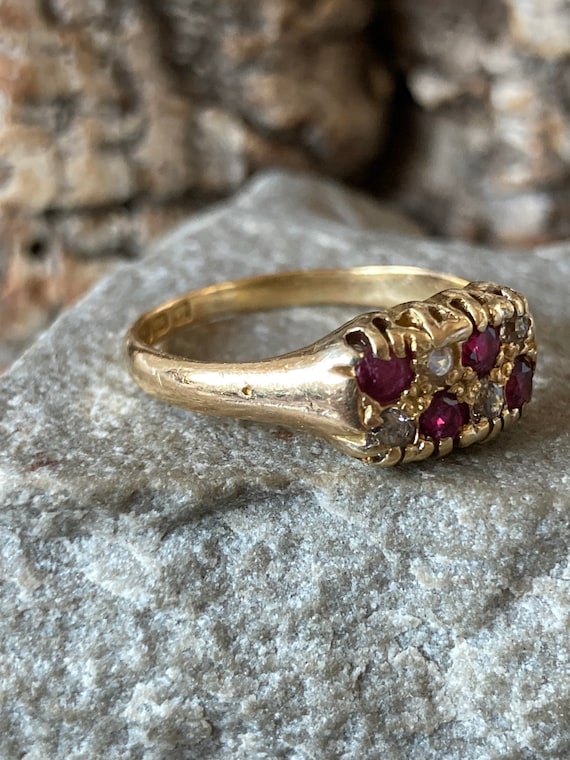 A Wonderful And Unusual Victorian Ruby And Diamon… - image 2