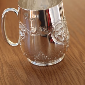 A Wonderfully Decorated Antique Christening Tankard   SKU1325