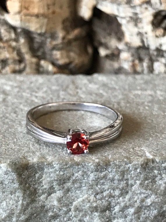 Red sapphire best sale ring