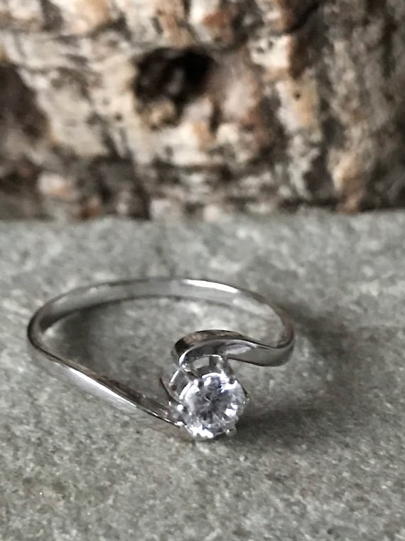 Etsy cubic deals zirconia ring