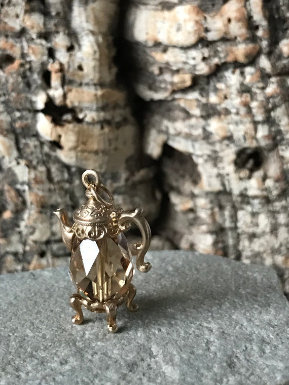 9ct coffee pot charm Gem