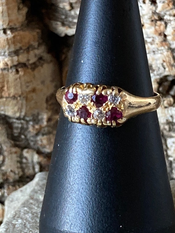 A Wonderful And Unusual Victorian Ruby And Diamon… - image 4