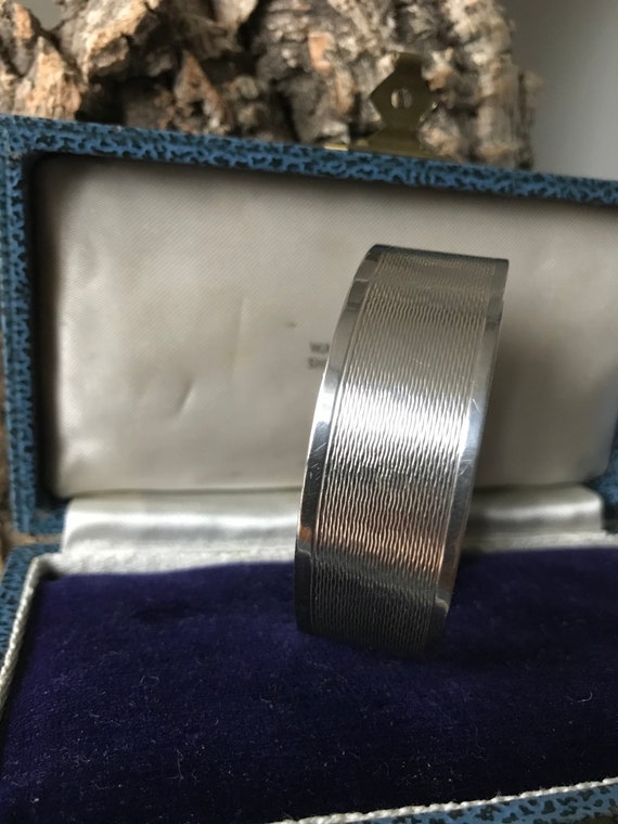A Vintage Silver Bangle By The Renown Maker Charl… - image 1