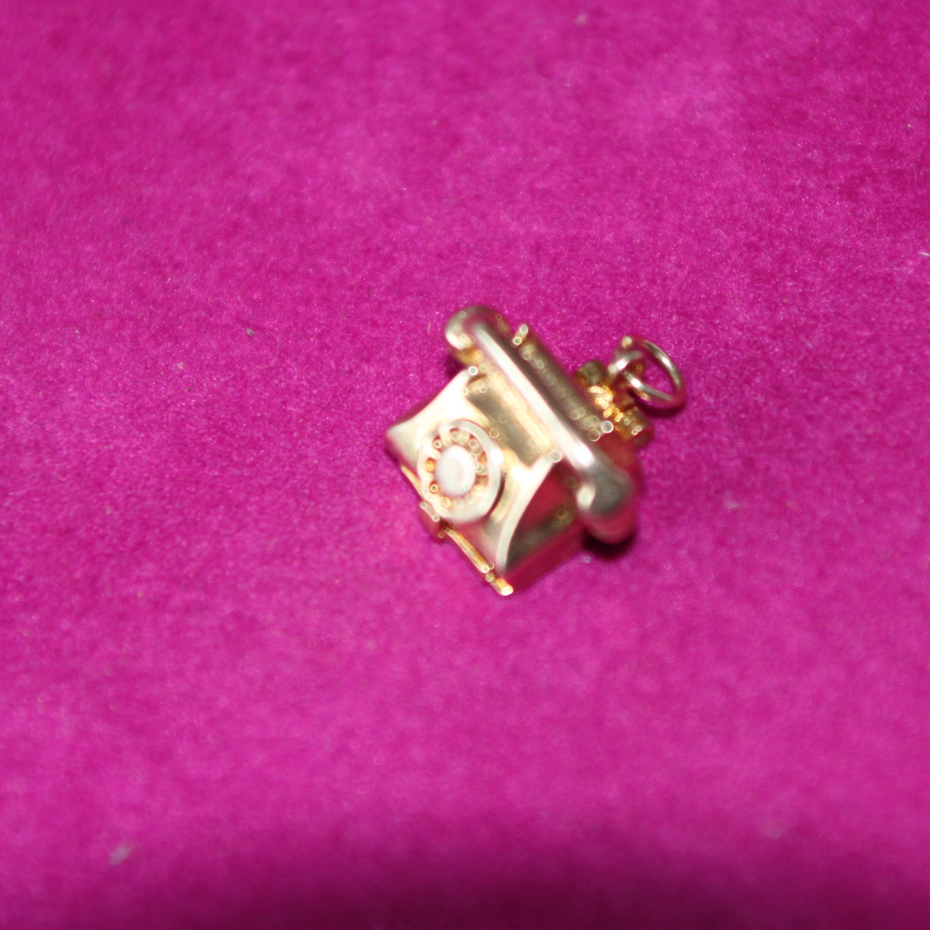 A Traditional 9ct Gold Telephone Charm SKU1626 Etsy