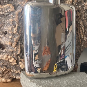 A lovely Vintage Silver Hip Flask By James Dixon        SKU8421