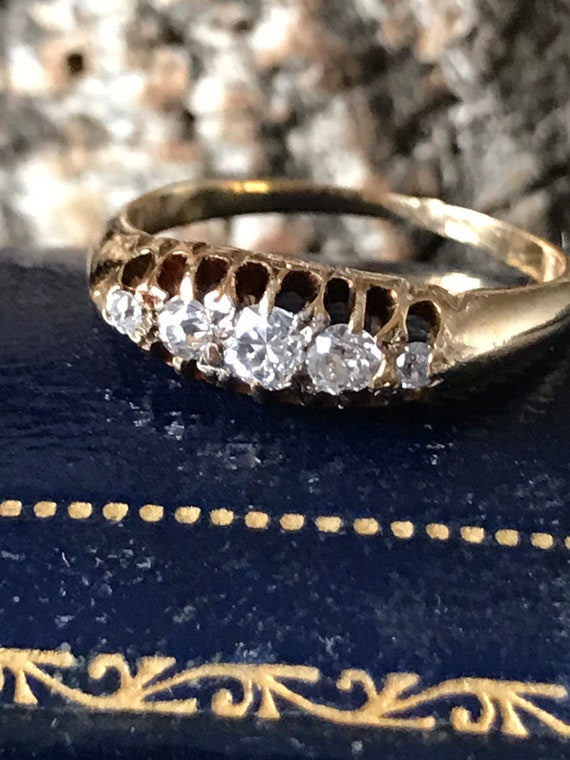 5 stone sale diamond ring vintage