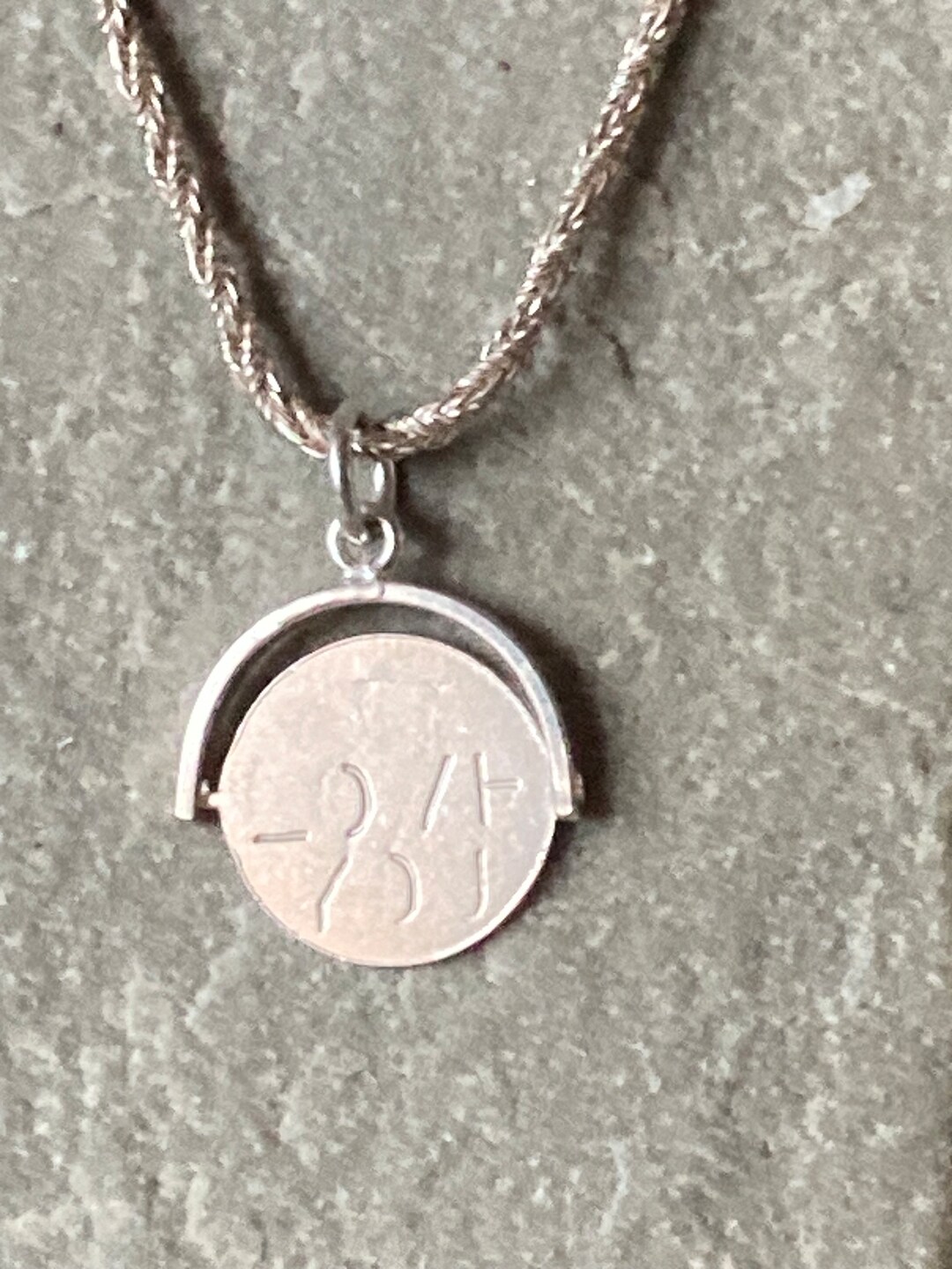 A Vintage Preloved I Love You Spinner Charm Pendant SKU8262 Etsy