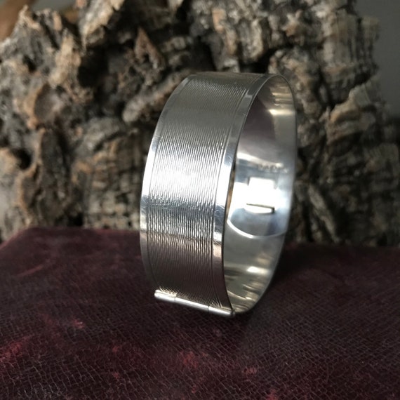 A Vintage Silver Bangle By The Renown Maker Charl… - image 6