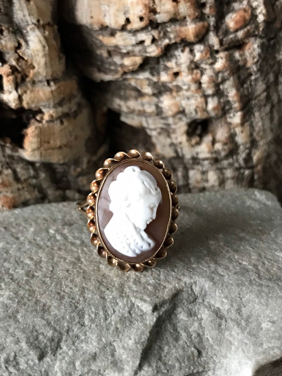 A Statement Classic Vintage Cameo Ring   SKU3485 - image 2