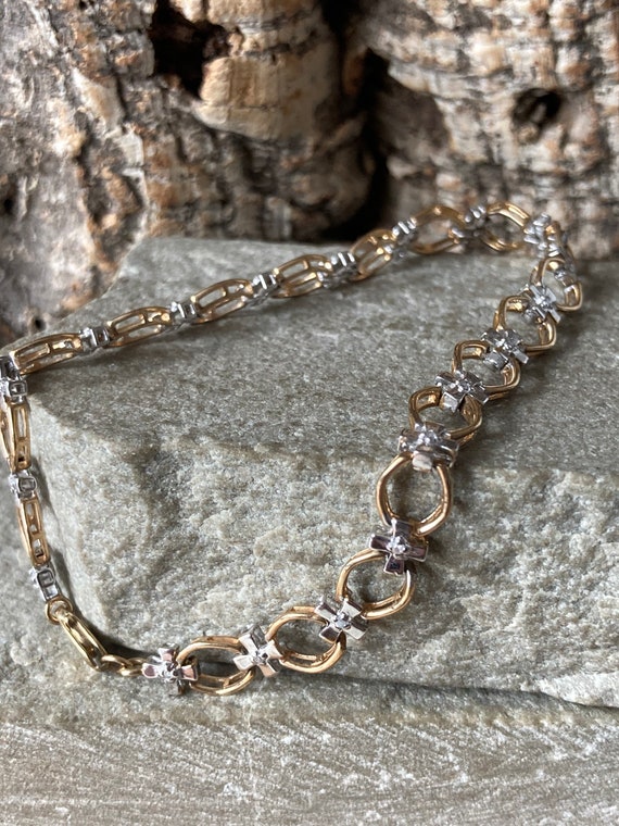 A Pretty 9ct Gold And Diamond Bracelet   SKU4892 - image 7