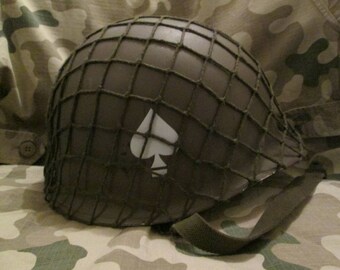WW2 US 101st Airborne Helmet with Net