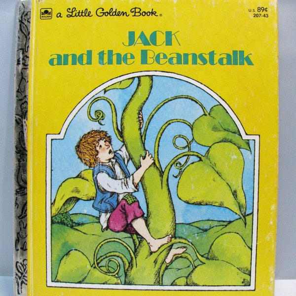 Jack and the Beanstalk - A Little Golden Book - 1973 Western Publishing Co. - Retold by Stella Williams Nathan, Illustrated by Dora Leder