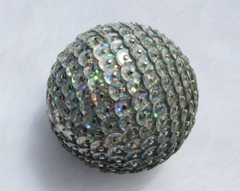 2" Holographic Silver Sequin Ornament, Vase Fillers, Table Decoration