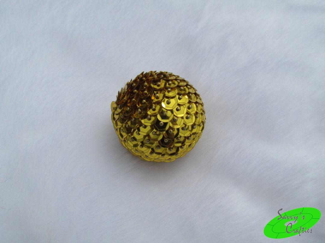 1 1/2 Gold Sequin Ornament Vase Fillers Table Etsy