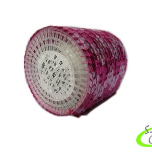 Votive Candle Cover Sequin Candle Sleeve Pink and Magenta Valentine Chevron C03028 image 3