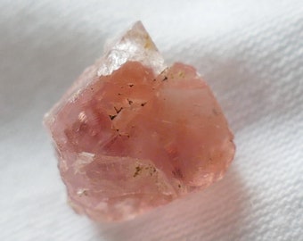 Rare Pink Fluorite Crystal Specimen from France - Collector's Piece