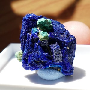 Spécimen minéral fin bleu azurite cuprite malachite image 2