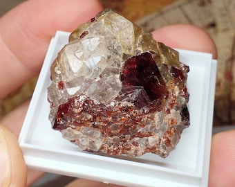 Spessartine Garnet & Quartz Mineral Specimen