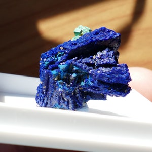 Spécimen minéral fin bleu azurite cuprite malachite image 9