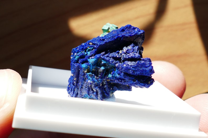 Spécimen minéral fin bleu azurite cuprite malachite image 9