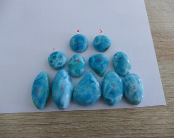 ONE Larimar Cabochon *Please Select from the letters*