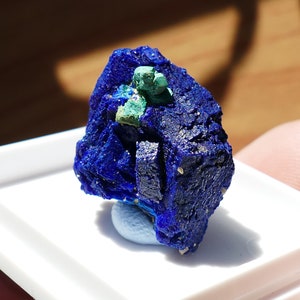 Spécimen minéral fin bleu azurite cuprite malachite image 7