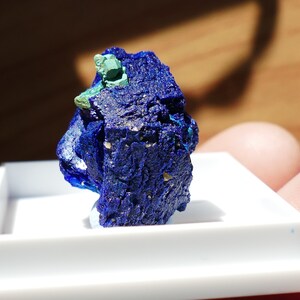 Spécimen minéral fin bleu azurite cuprite malachite image 8