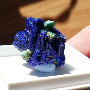 Spécimen minéral fin bleu azurite cuprite malachite image 3