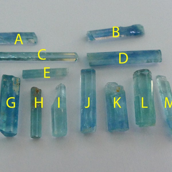 Aquamarine Crystal Please Select ONE  lot number 9.11