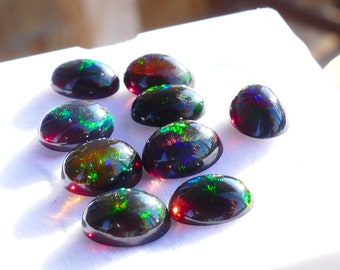 ONE PIECE Black Opal Cabochon 8x6 mm -  code 73.8